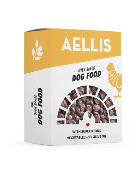 Aellis Oven Baked 250g Ξηρά Τροφή για Ενήλικους Σκύλους με Κοτόπουλο